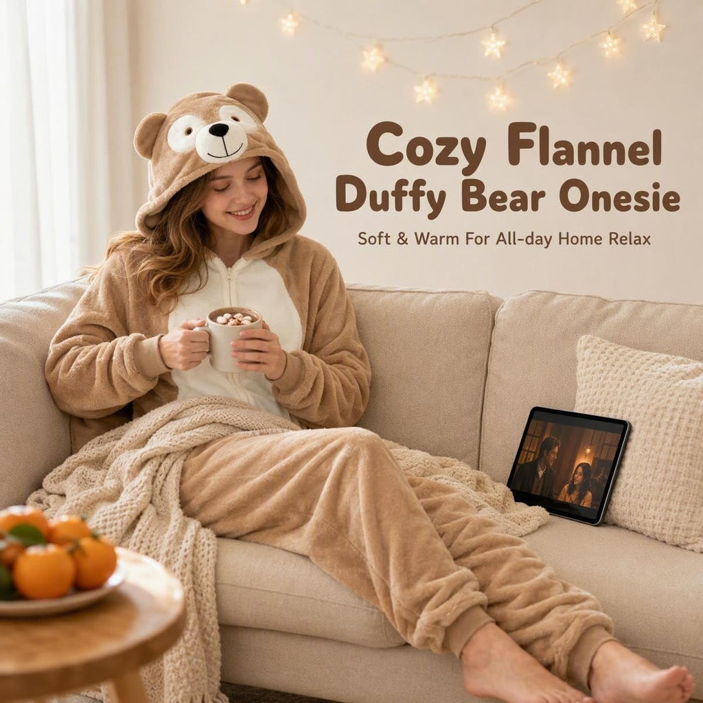 Snug Fit Unisex Adult Onesie Pajamas, Flannel Cosplay Animal One Piece Halloween Costume Sleepwear Homewear