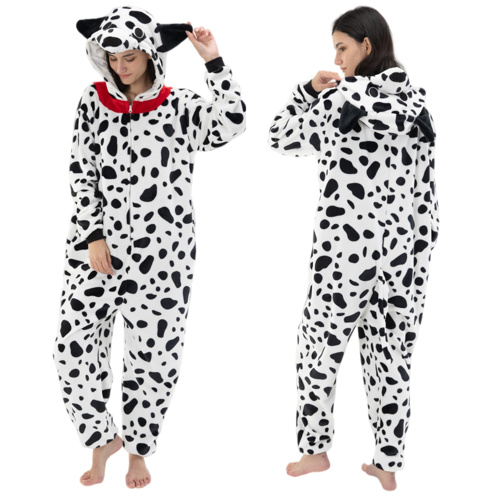 Snug Fit Unisex Adult Onesie Pajamas, Flannel Cosplay Animal One Piece Halloween Costume Sleepwear Homewear