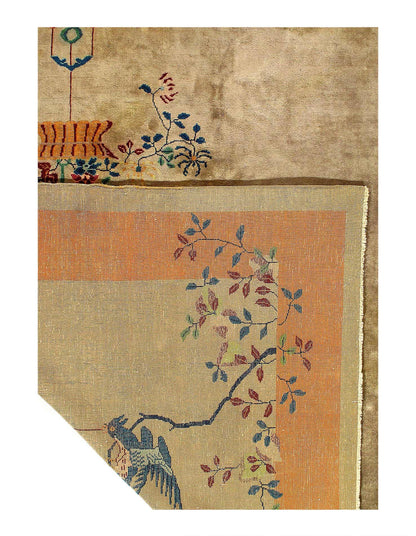 Canvello Chinese Antique Art Deco Rug - 9'X 11'4''